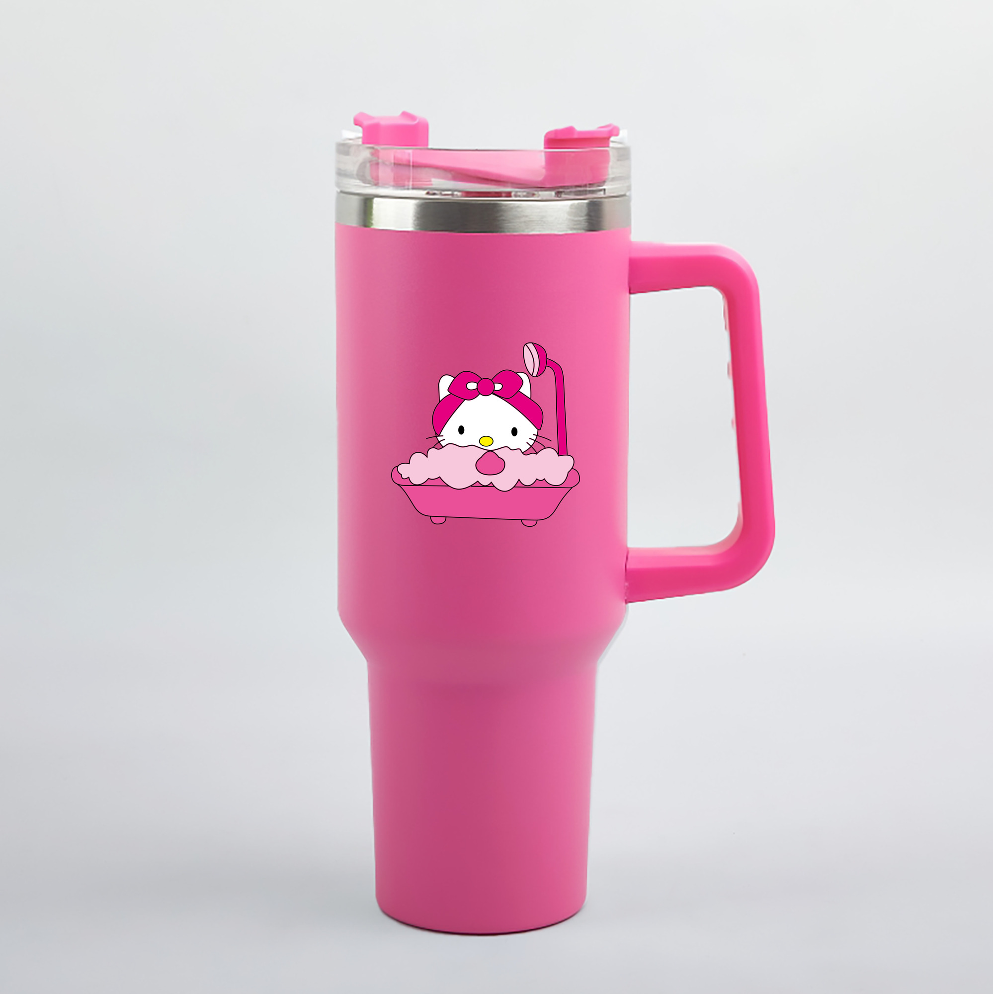 （画像用） Hello Kitty ハローキティ 1200mL車用タンブラー（カラープリント）